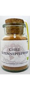 Chili gemahlen Bio im Korkenglas