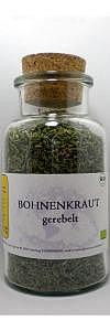 Bohnenkraut gerebelt Bio im Korkenglas