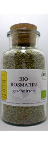 Rosmarin geschnitten Bio im Korkenglas